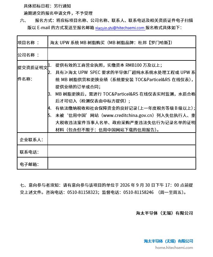 islot游戏UPW系统MB树脂采办项目招标布告(图2)